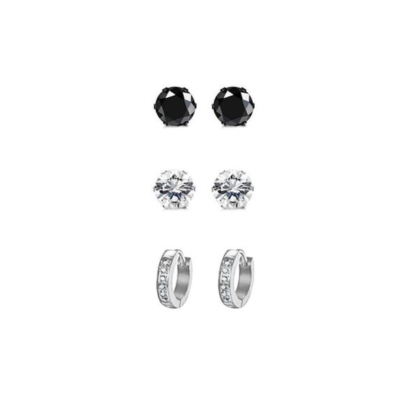 Ed Hardy Other - 🆕💎Ed Hardy Men's Stainless Steel Earrings Set - 3 Pair